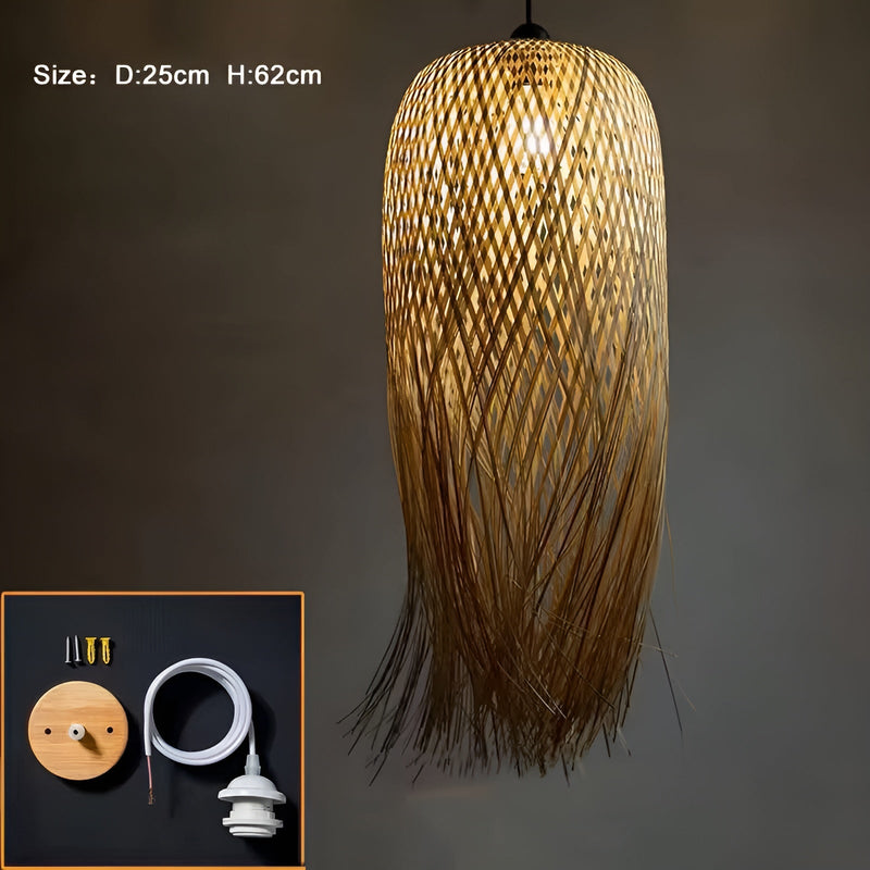 RattanRadiance – Handgeweven hanglamp in bamboe & riet