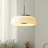 Bauhaus Hanglamp – Chroomwit Elegantie in Glas