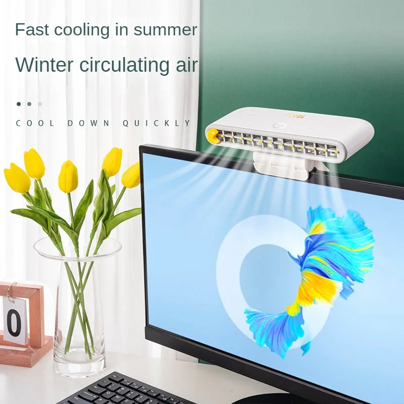 NARA | Turbo Sterke Luchtstroom Scherm Hangende Ventilator - Krachtige Koelventilator voor Thuis, Kantoor & Buiten