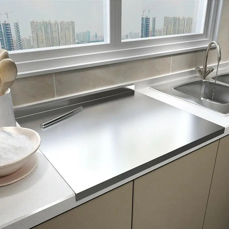 Maison Nara – Roestvrijstalen Snijplank met Antislip & Opstaande Rand
