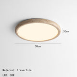 Natural Stone – LED-plafondlamp van travertinsteen