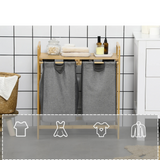 NARA – Bamboe Wasmand met Dubbel Compartiment