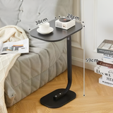 Nara – Industriële C-Vorm Bijzettafel voor Bank, Bed of Kantoor