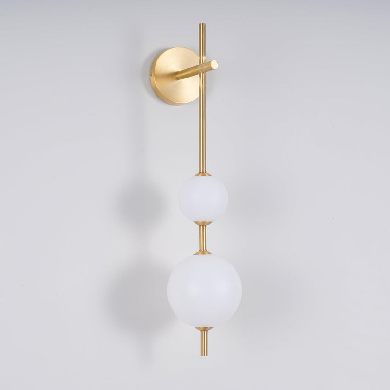 GlobeGlow – Verticale wandlamp met glazen bollen in modern design