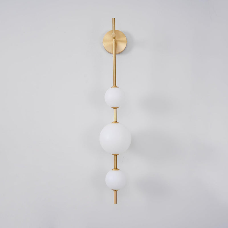 GlobeGlow – Verticale wandlamp met glazen bollen in modern design