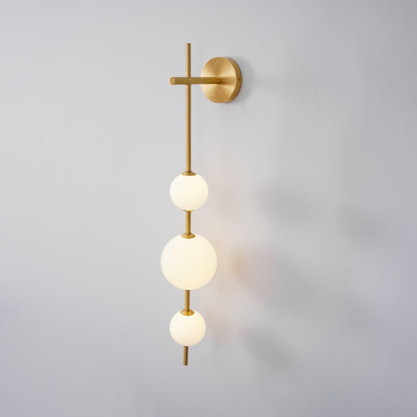 GlobeGlow – Verticale wandlamp met glazen bollen in modern design