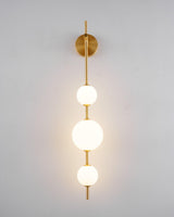 GlobeGlow – Verticale wandlamp met glazen bollen in modern design