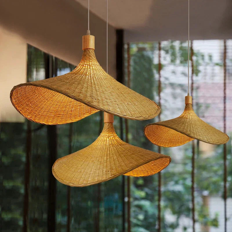 NaturGlow – Plafondlamp van Natuurlijke Bamboe