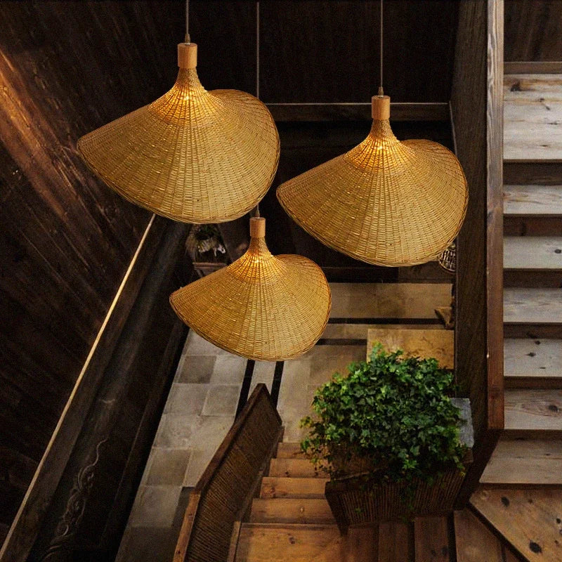 NaturGlow – Plafondlamp van Natuurlijke Bamboe