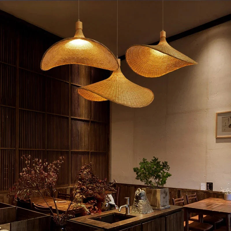 NaturGlow – Plafondlamp van Natuurlijke Bamboe