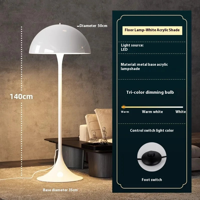 Nordic Mushroom – Scandinavische LED Vloerlamp met designlook