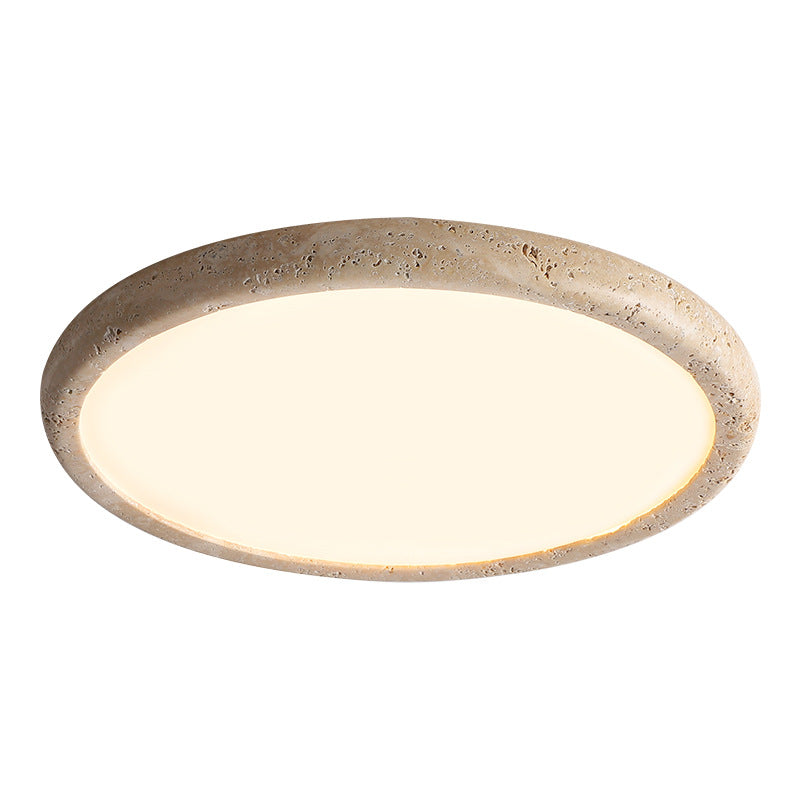 Natural Stone – LED-plafondlamp van travertinsteen