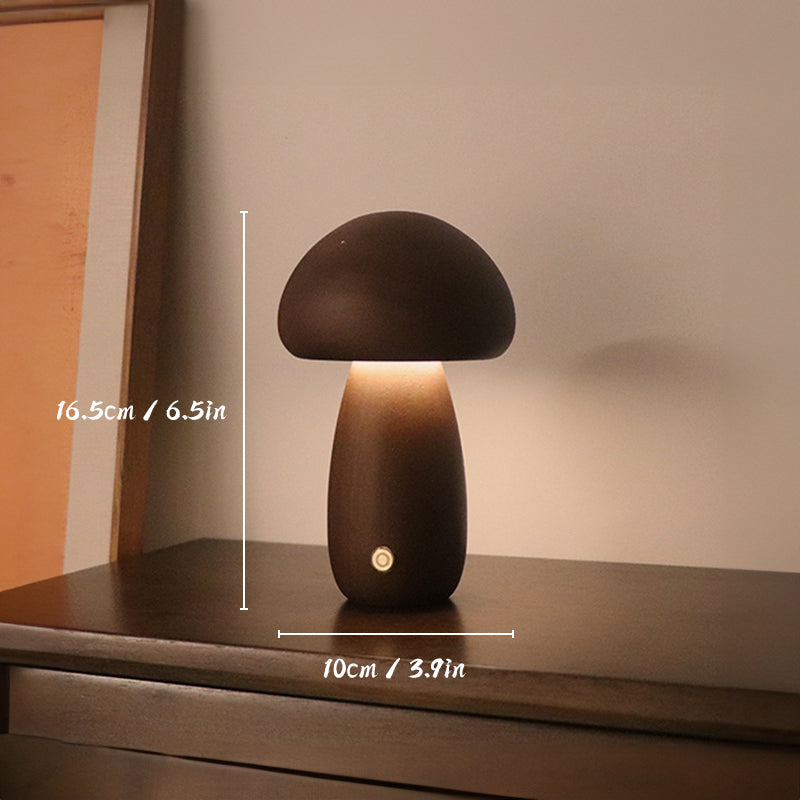 Mushroom Touch – Warme gloed in houtvorm