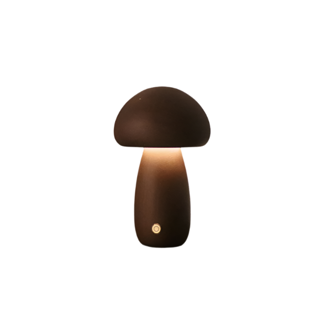 Mushroom Touch – Warme gloed in houtvorm