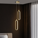2-Lichts Cirkel Hanglamp Goud Messing Gecharmeerd