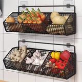 GridBin | Keuken opbergmand voor aan de muur - Hangende Organiser voor Knoflook, Uien & Groenten
