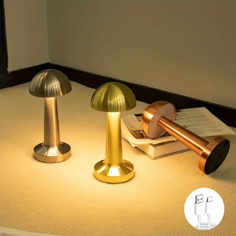 Lumière Champignon – Klassieke Paddenstoeltafellamp met Tijdloze Functionaliteit
