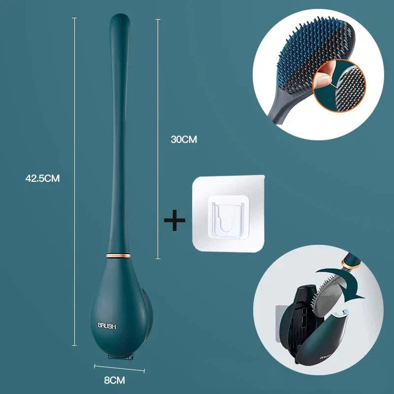 Nara – Toiletborstel met Flexibele Kop en Wandhouder