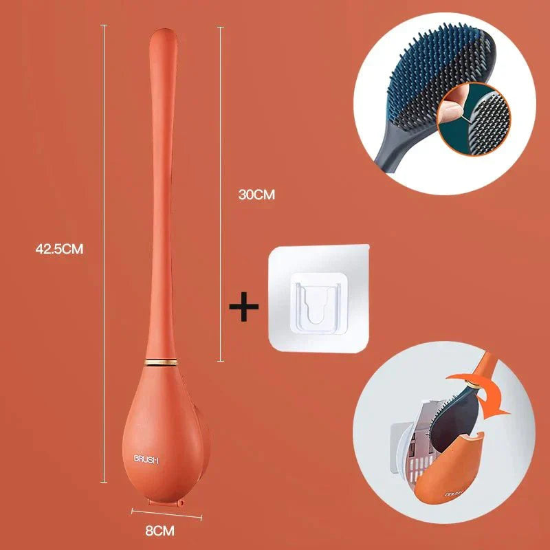 Nara – Toiletborstel met Flexibele Kop en Wandhouder