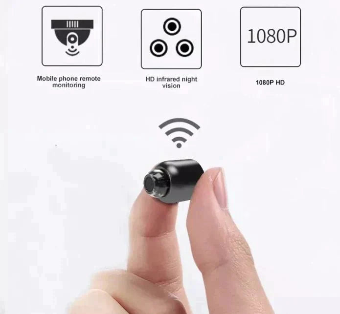 Mini WiFi Camera – Draagbare Beveiliging voor Thuis of Kantoor