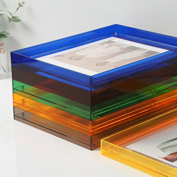NARA | Decoratief fotolijstje van levendig gekleurd transparant acryl