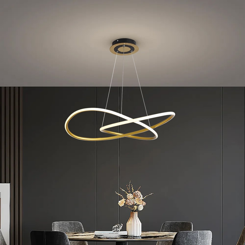 Gold Circle Hanglamp - LED Plafondlamp