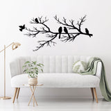 Maison Nara – Metalen Wanddecoratie ‘Vogels op Tak’