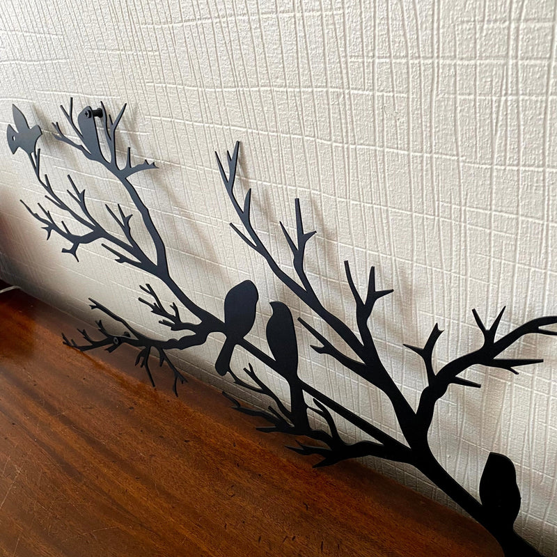 Maison Nara – Metalen Wanddecoratie ‘Vogels op Tak’