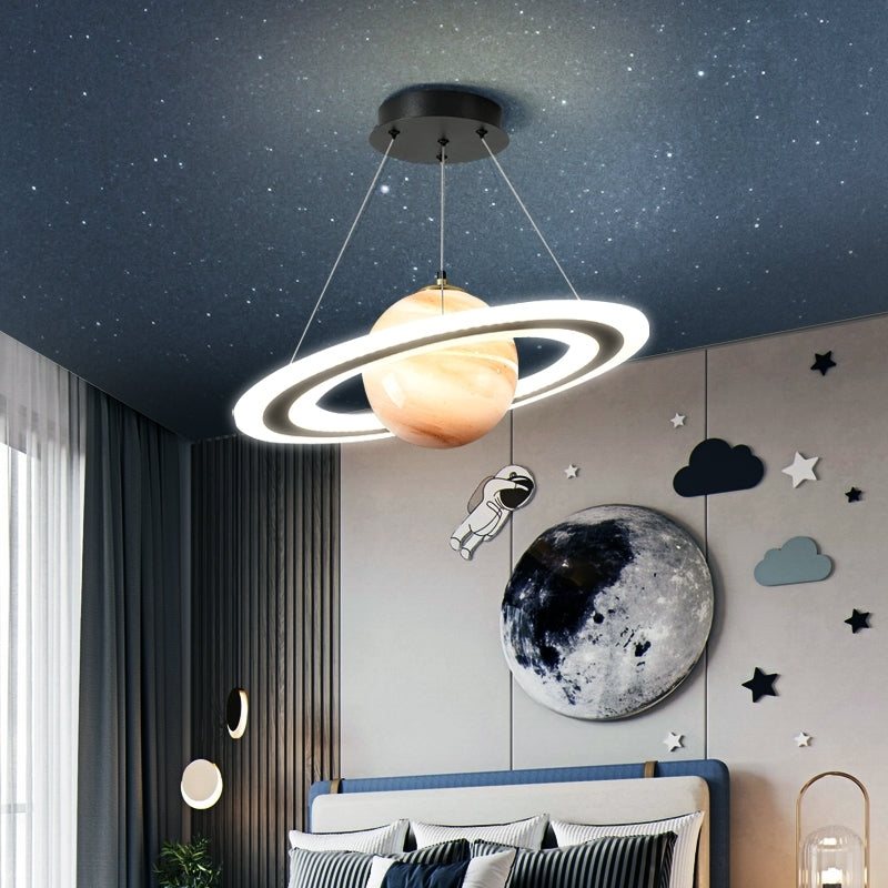 Nara – Futuristische Hanglamp met Ringverlichting