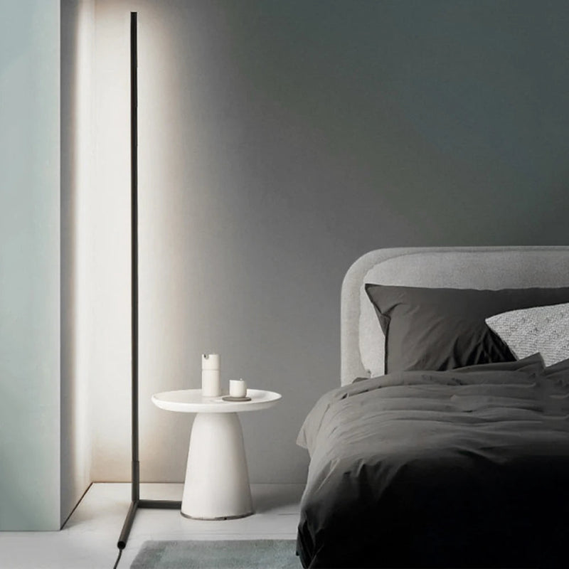 Nara – Minimalistische LED Hoeklamp met Warme Gloed
