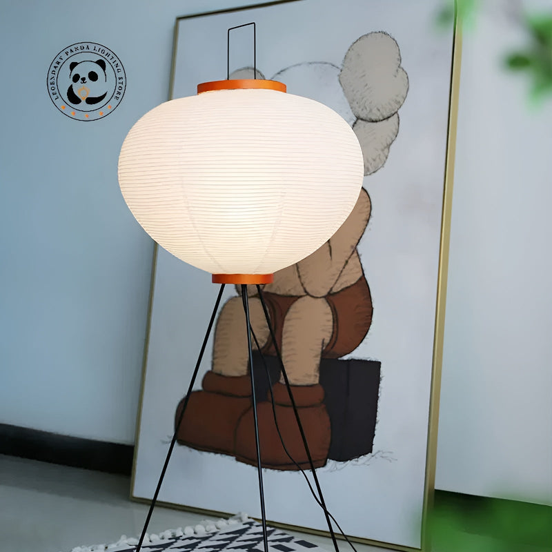 Nara – Japanse Vloerlamp van Rijstpapier met Verstelbare LED