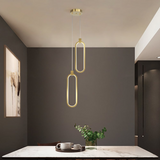 2-Lichts Cirkel Hanglamp Goud Messing Gecharmeerd