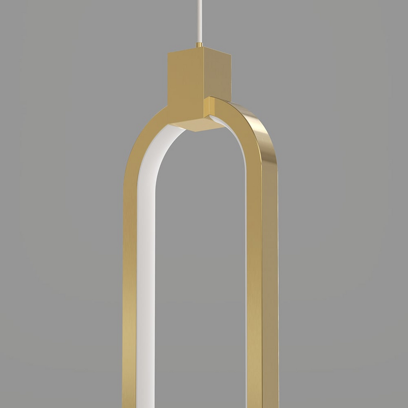 2-Lichts Cirkel Hanglamp Goud Messing Gecharmeerd