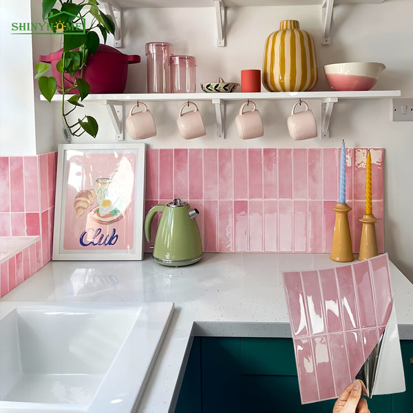 NARA | 3D Zelfklevende Muurtegels, Waterdicht & Hittebestendig, Verwijderbare Keuken Backsplash, Decoratieve Plakkers voor Thuisdecoratie