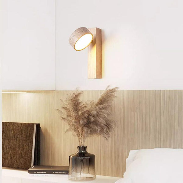 Wabi Sabi Wandlamp – Rust in Steen en Licht