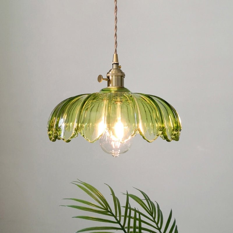 BubbleGlow – Hanglamp van glas en koper
