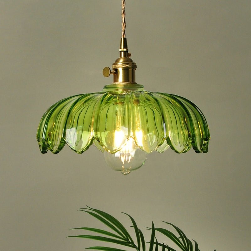 BubbleGlow – Hanglamp van glas en koper