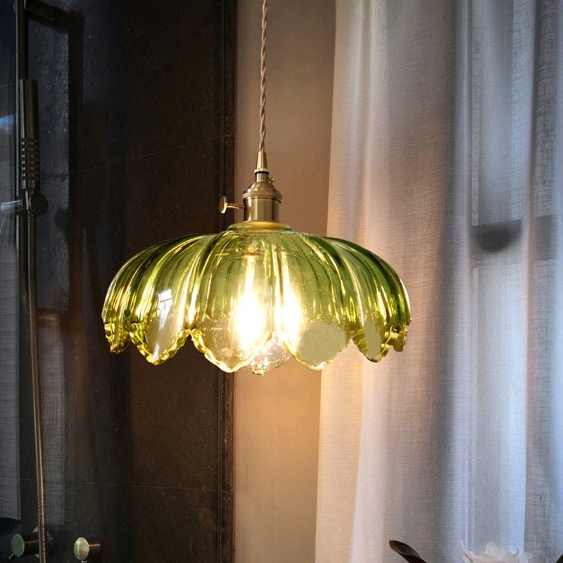 BubbleGlow – Hanglamp van glas en koper