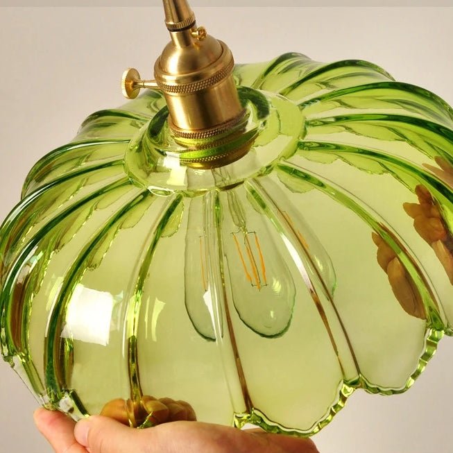 BubbleGlow – Hanglamp van glas en koper