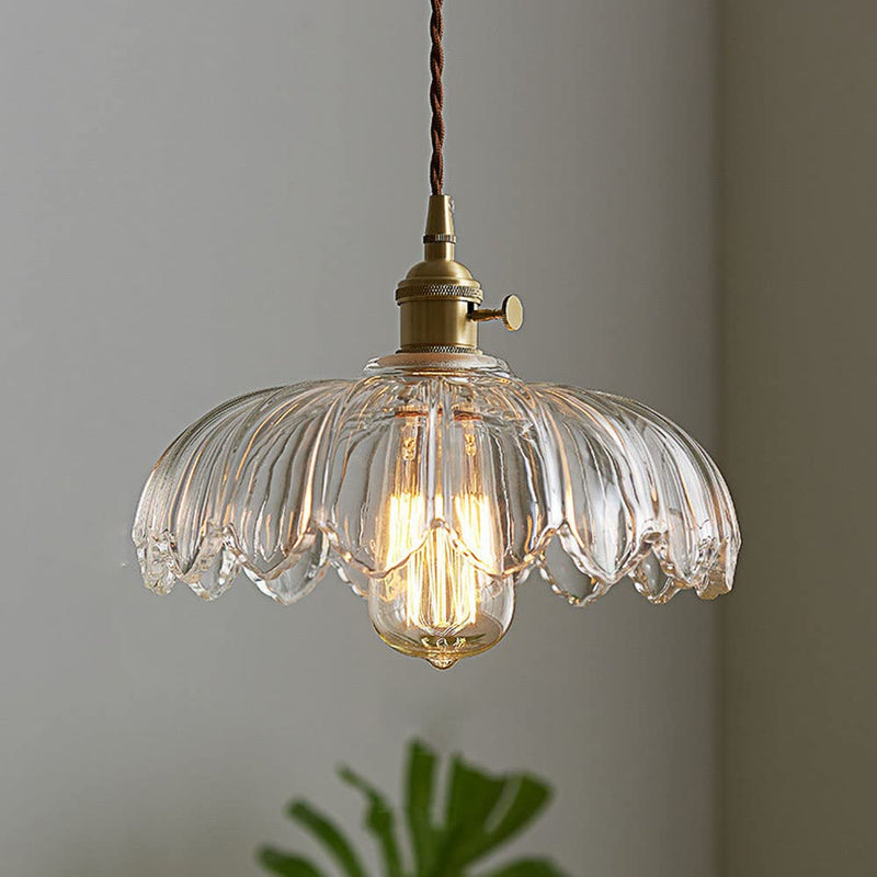 BubbleGlow – Hanglamp van glas en koper