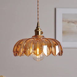 BubbleGlow – Hanglamp van glas en koper