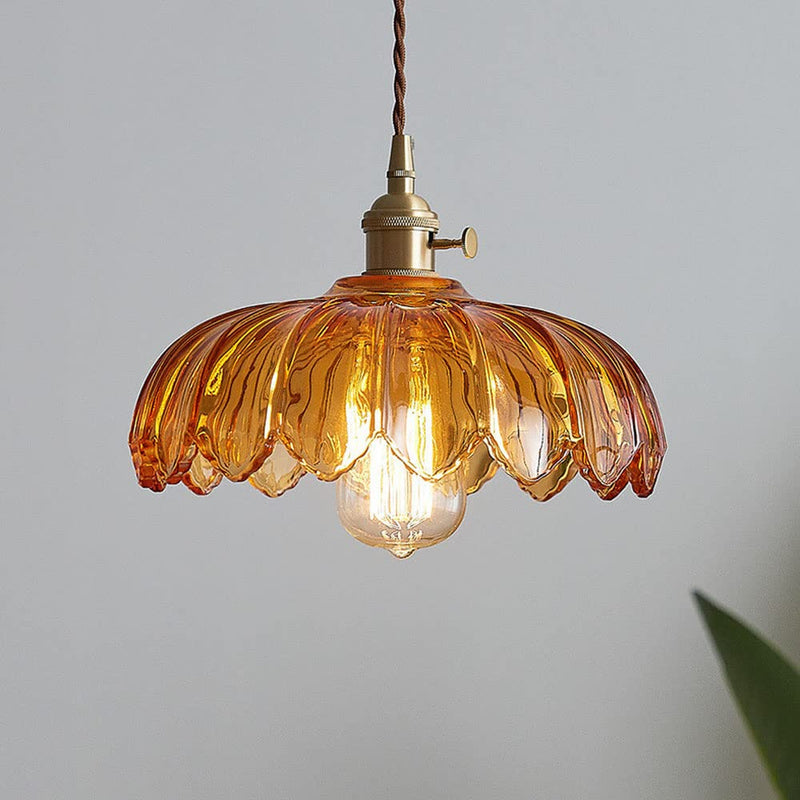 BubbleGlow – Hanglamp van glas en koper