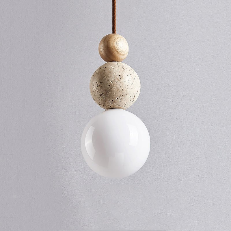 Travertine Lava Stone Hanglamp