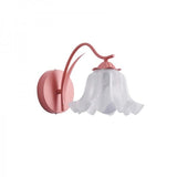 Franse retro wandlamp in bloemvorm