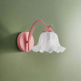 Franse retro wandlamp in bloemvorm