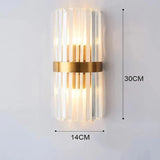 NARA | Innovatieve kristallen wandlamp met gouden touch