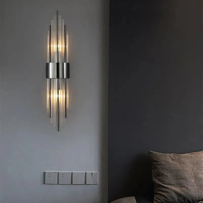 NARA | Innovatieve kristallen wandlamp met gouden touch
