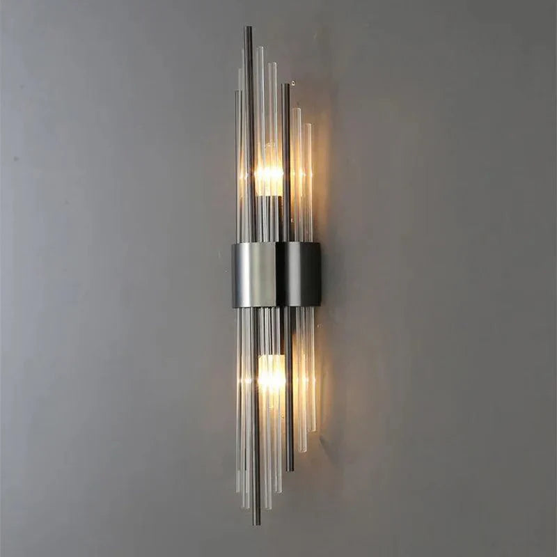 NARA | Innovatieve kristallen wandlamp met gouden touch
