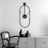 IronArt Wandklok in Minimalistische Metaalstijl