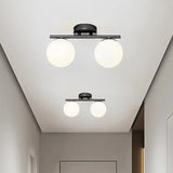 LumeSphere – LED Plafondlamp in glas met gouden accenten